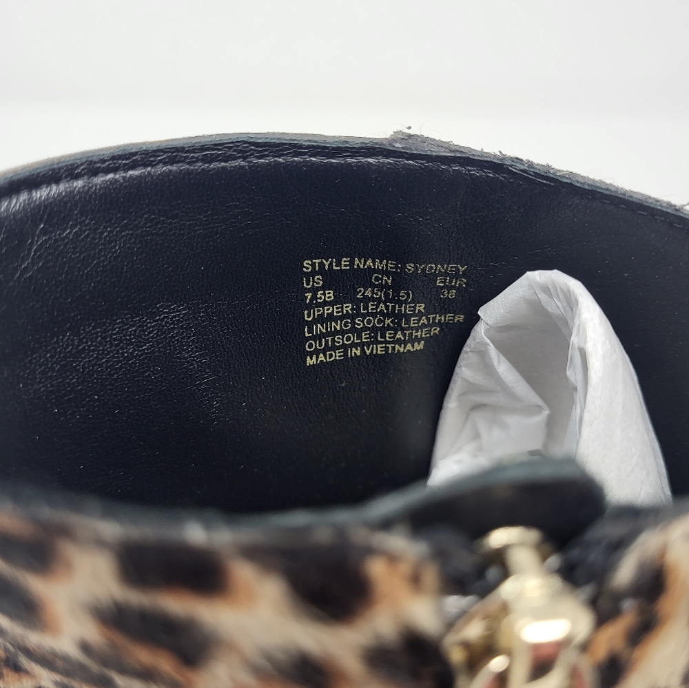 Kate Spade Sydney Leopard Print Calf Hair‎ Ankle Boots Booties 7.5 B - Picture 10 of 10